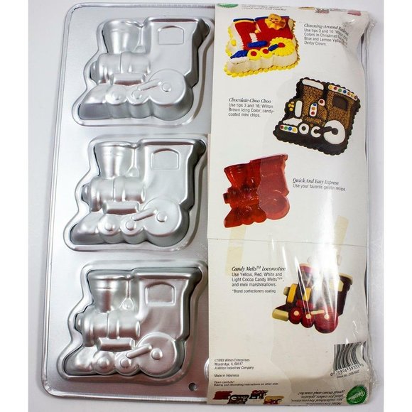 Wilton 1993 Mini Locomotive 6-Part Cake Pan Jell-O Mold Train Novelty - Picture 2 of 4